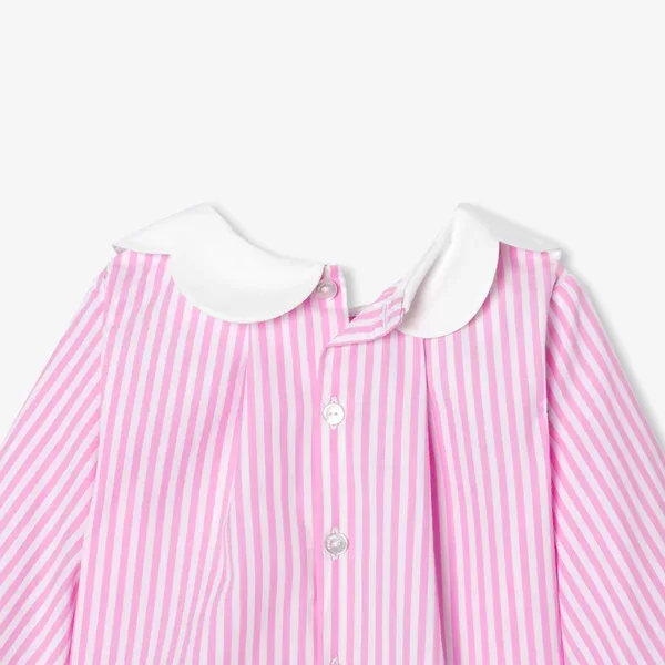View 5 - Baby girl striped poplin blouse