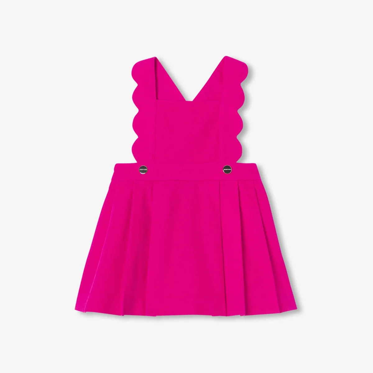 View 1 - Baby girl pinafore dress in milleraies velvet
