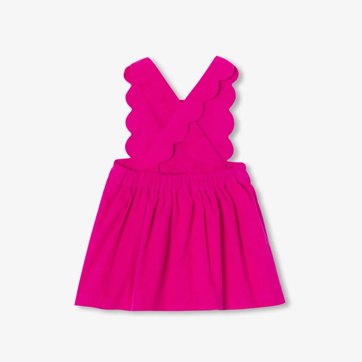 View 2 - Baby girl pinafore dress in milleraies velvet
