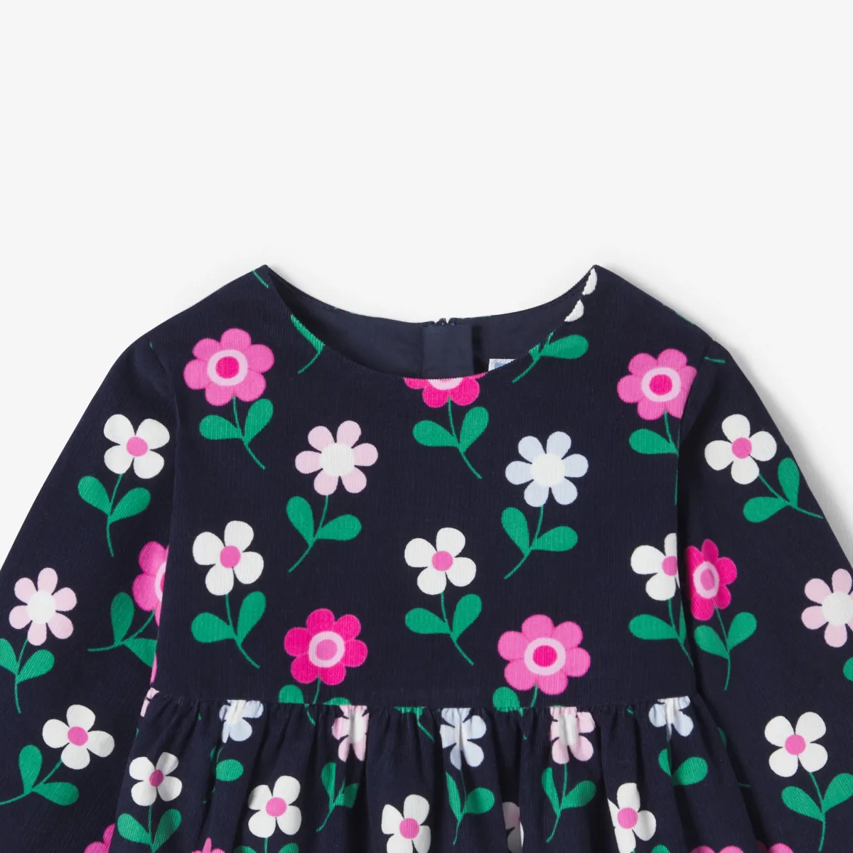View 3 - Baby girl long-sleeved velvet dress