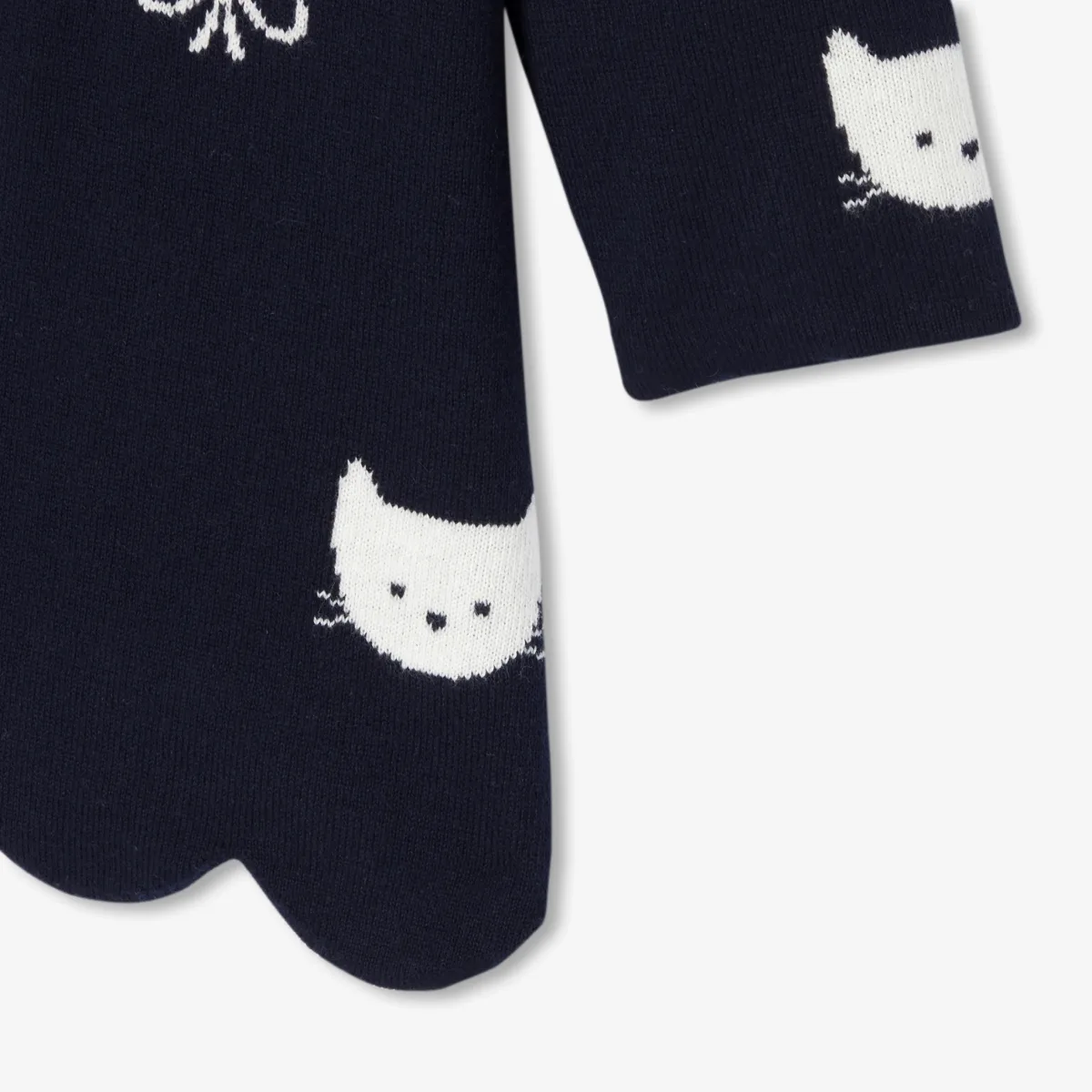 View 4 - Baby girl long-sleeved knit dress
