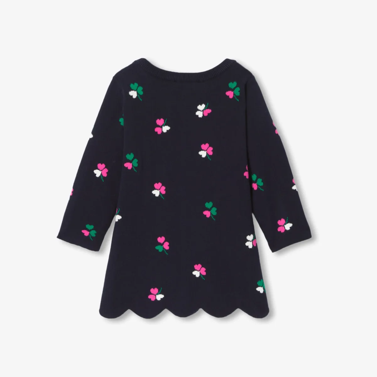 View 2 - Baby girl long-sleeved knitted dress