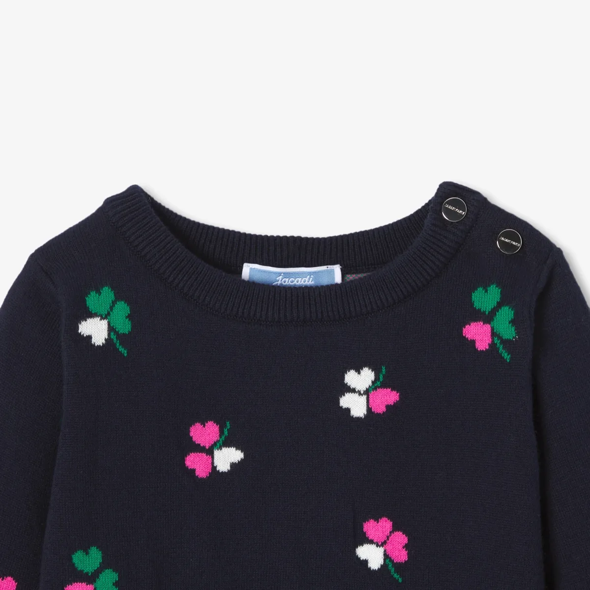 View 3 - Baby girl long-sleeved knitted dress