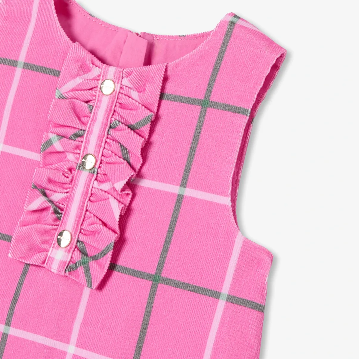 View 5 - Baby girl milleraies velvet pinafore dress