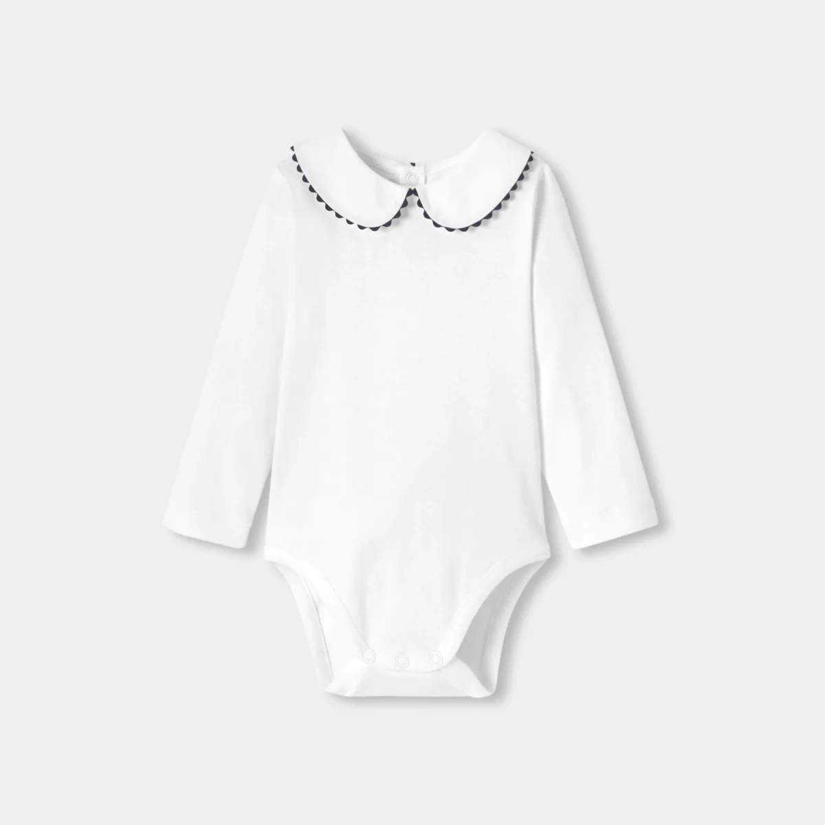 View 1 - Baby girl Peter Pan collar bodysuit