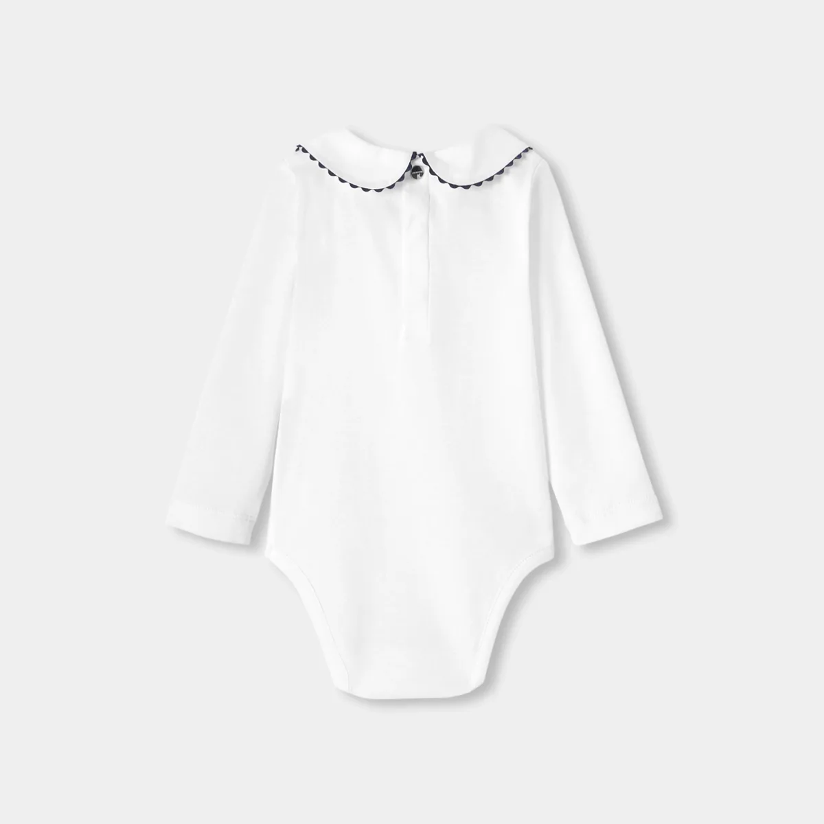 View 2 - Baby girl Peter Pan collar bodysuit