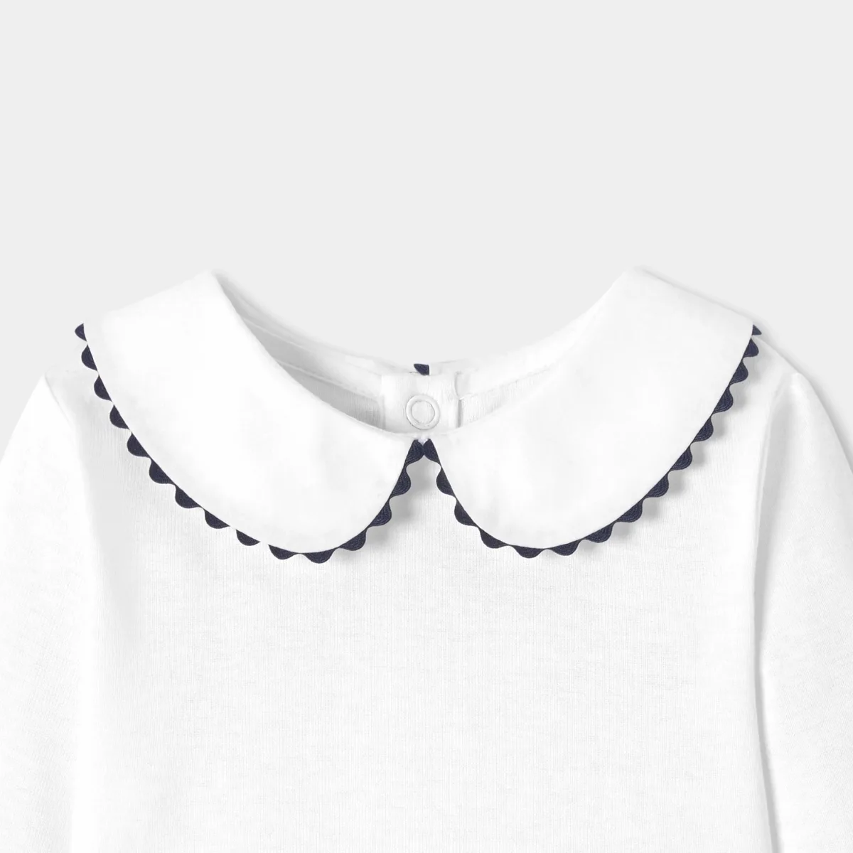 View 3 - Baby girl Peter Pan collar bodysuit