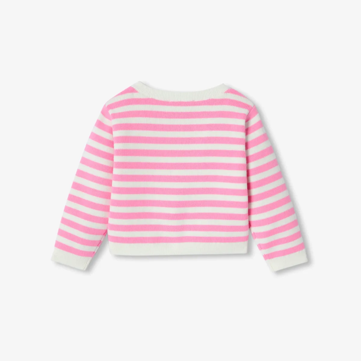 View 2 - Baby girl striped  cardigan
