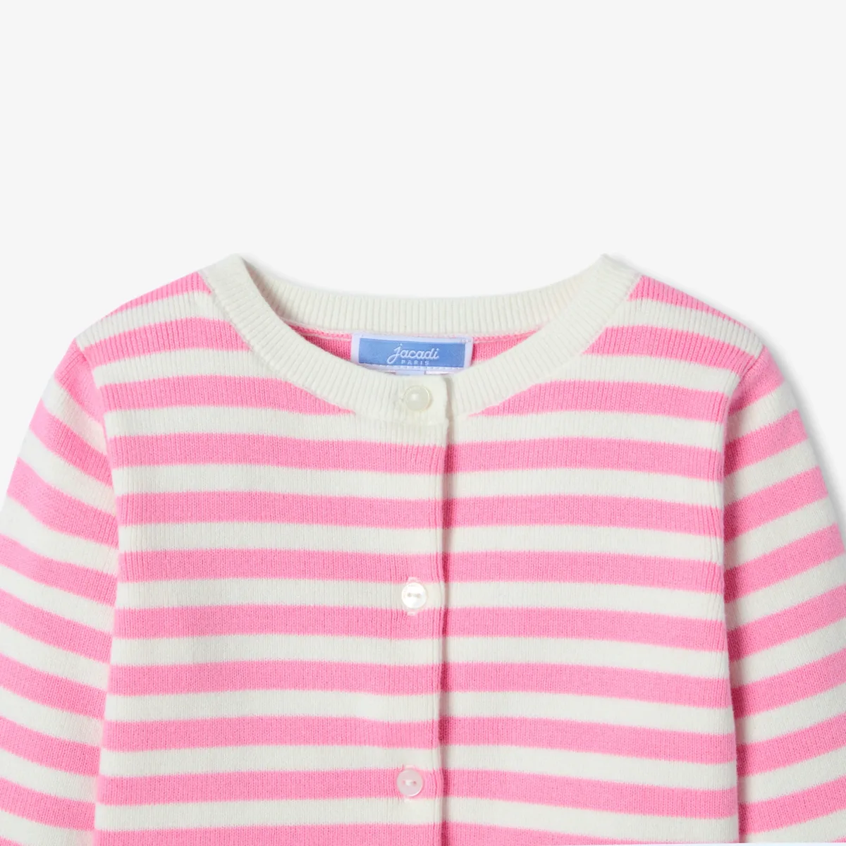 View 3 - Baby girl striped  cardigan