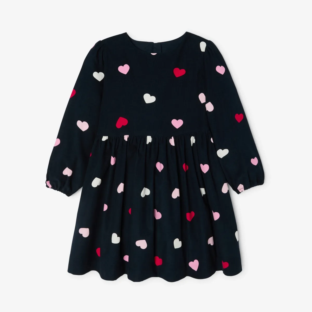 View 1 - Girl needlecord velvet dress