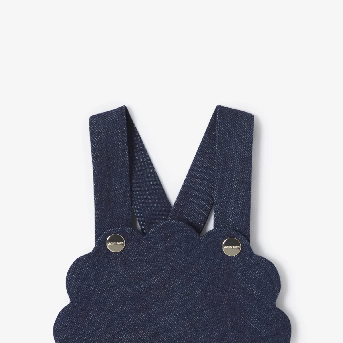 View 3 - Baby girl dungarees in soft denim