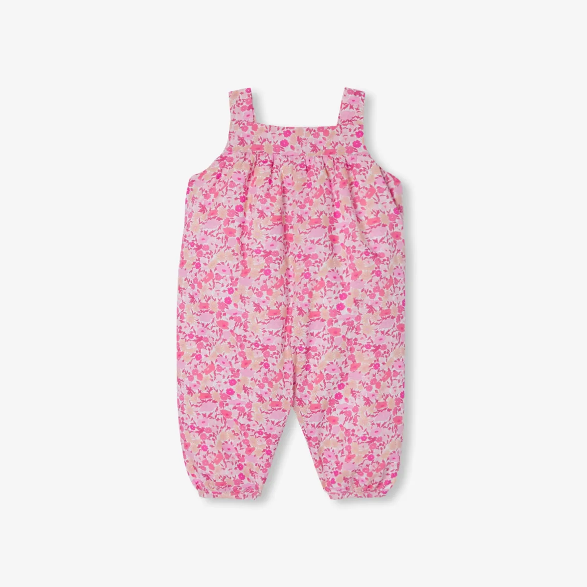 View 2 - Baby girl Liberty fabric overalls