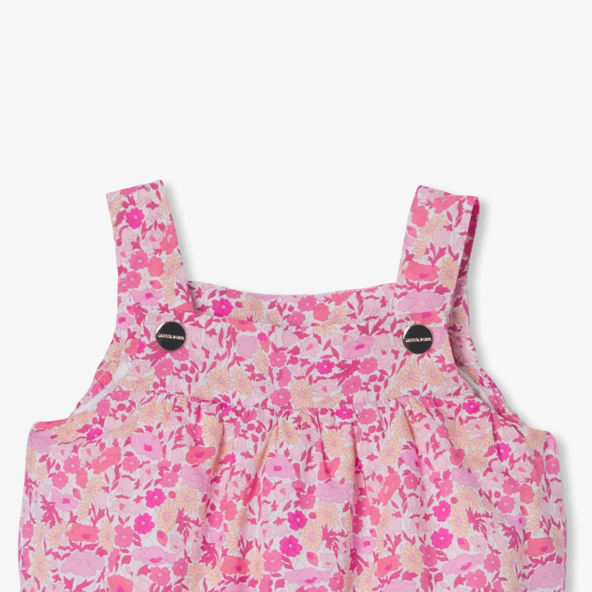 View 3 - Baby girl Liberty fabric overalls