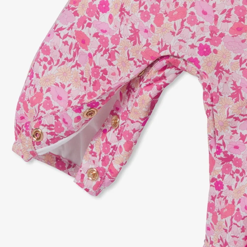 View 4 - Baby girl Liberty fabric overalls