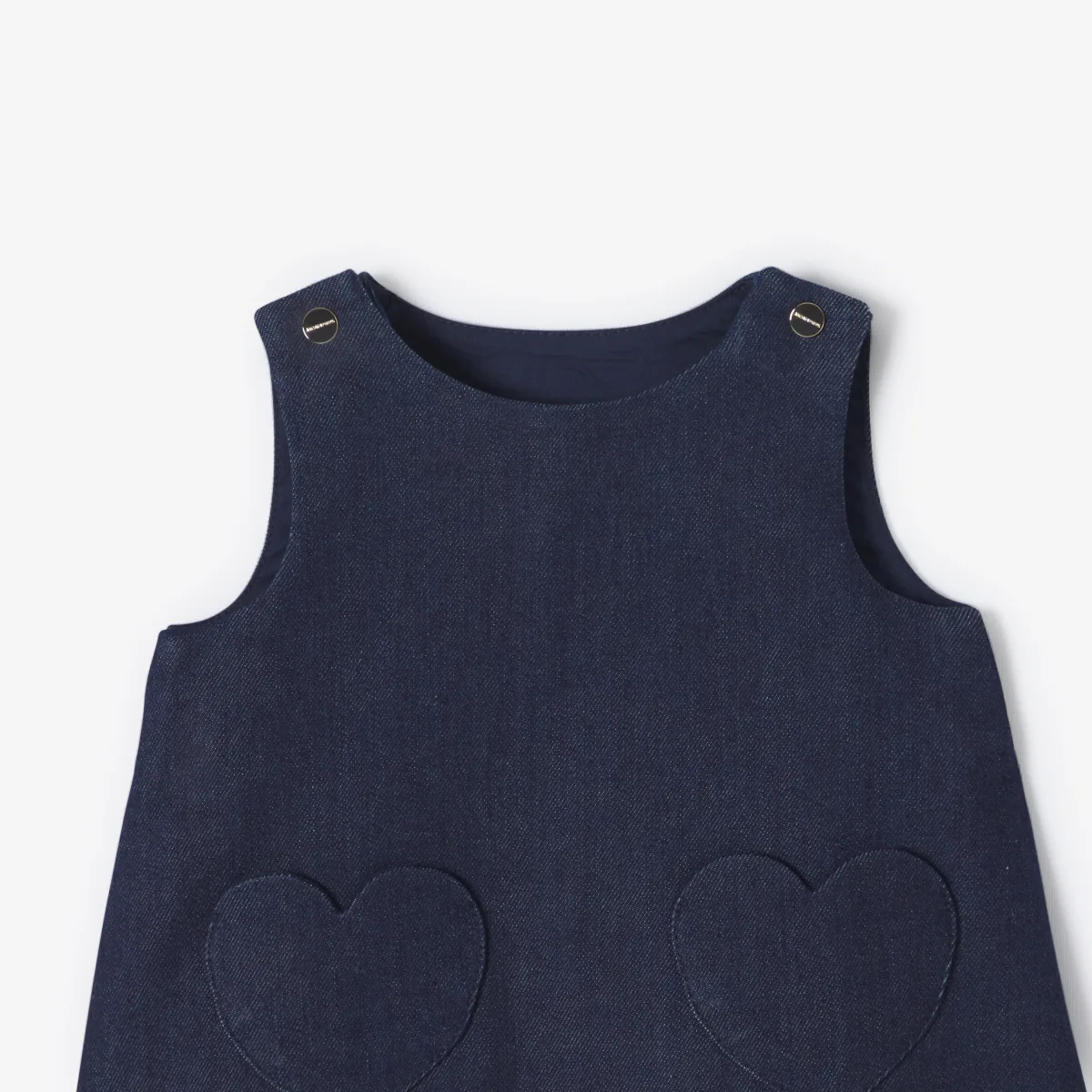 View 3 - Baby girl denim pinafore dress