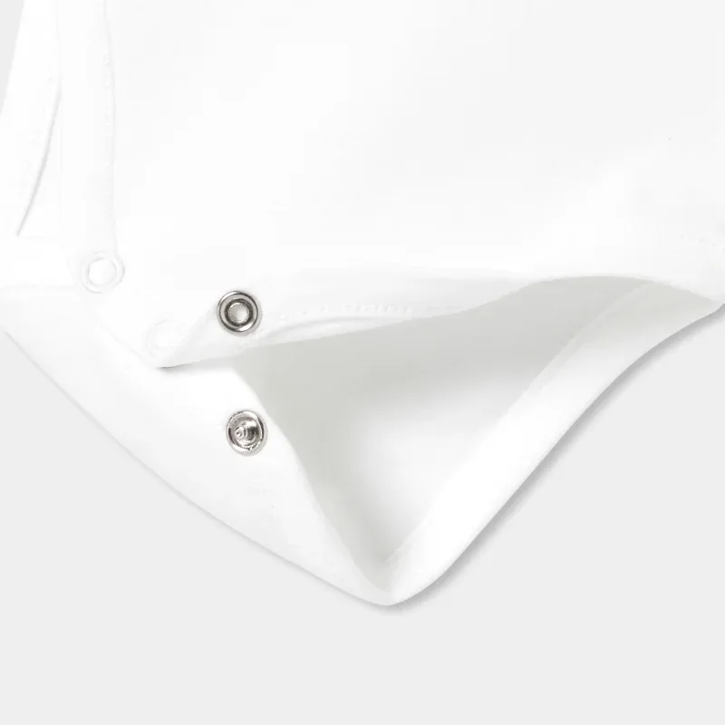 View 5 - Baby girl long-sleeved bodysuit with petal collar