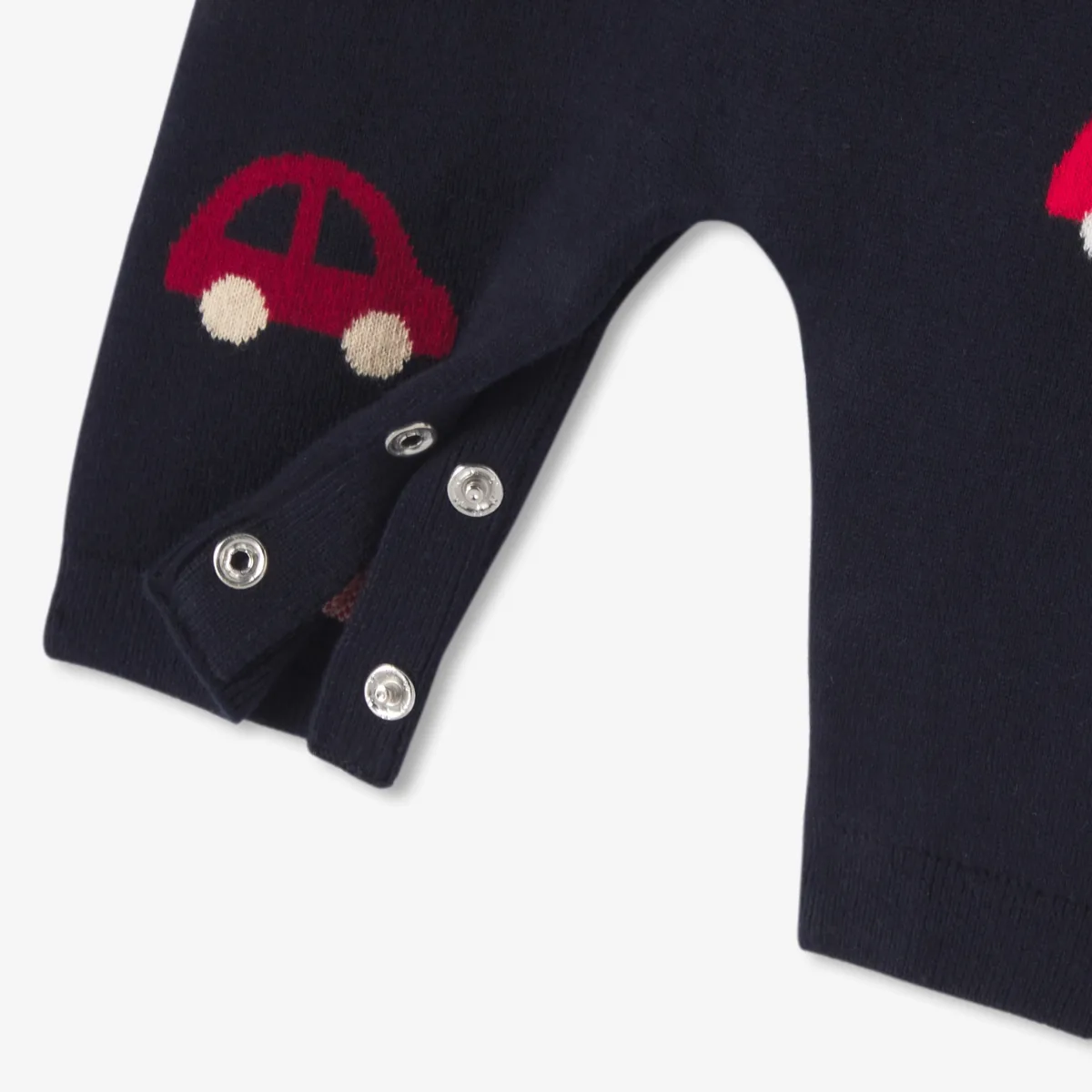 View 5 - Baby boy pattern knit jumpsuit