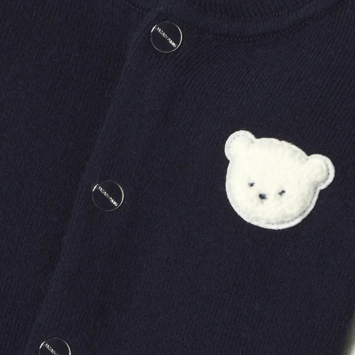 View 4 - Baby boy varsity-style knitted cardigan