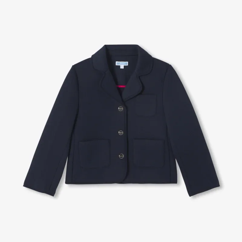 View 1 - Girl fitted jersey jacket