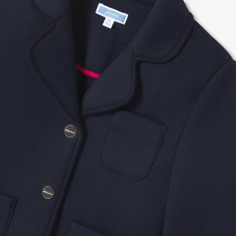 View 4 - Girl fitted jersey jacket