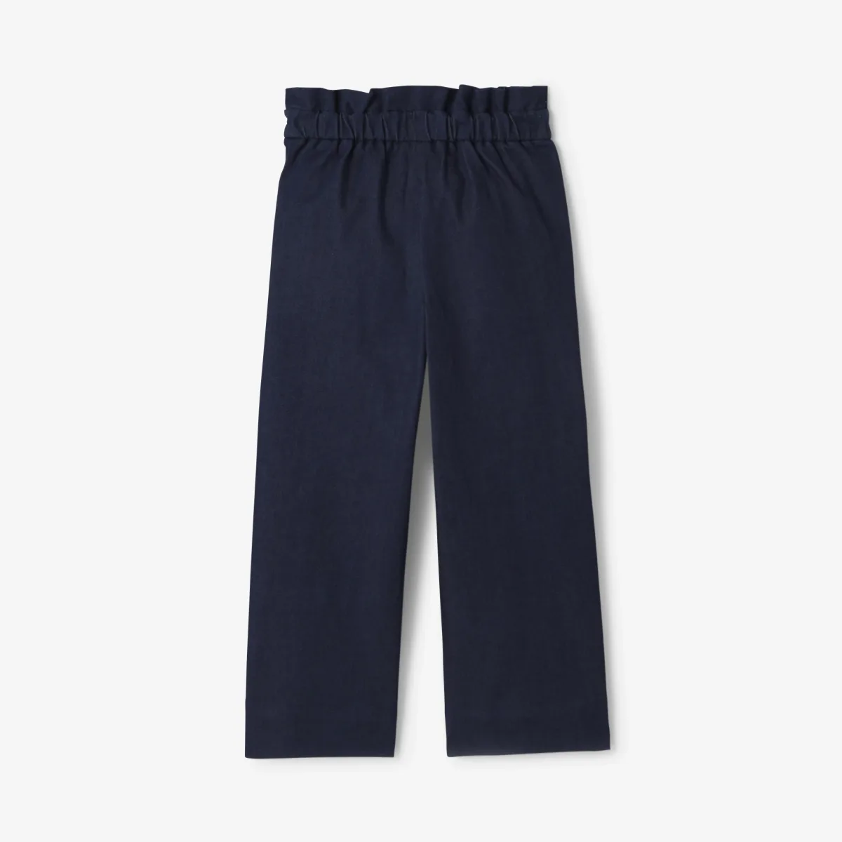View 2 - Girl wide-leg jeans in raw denim