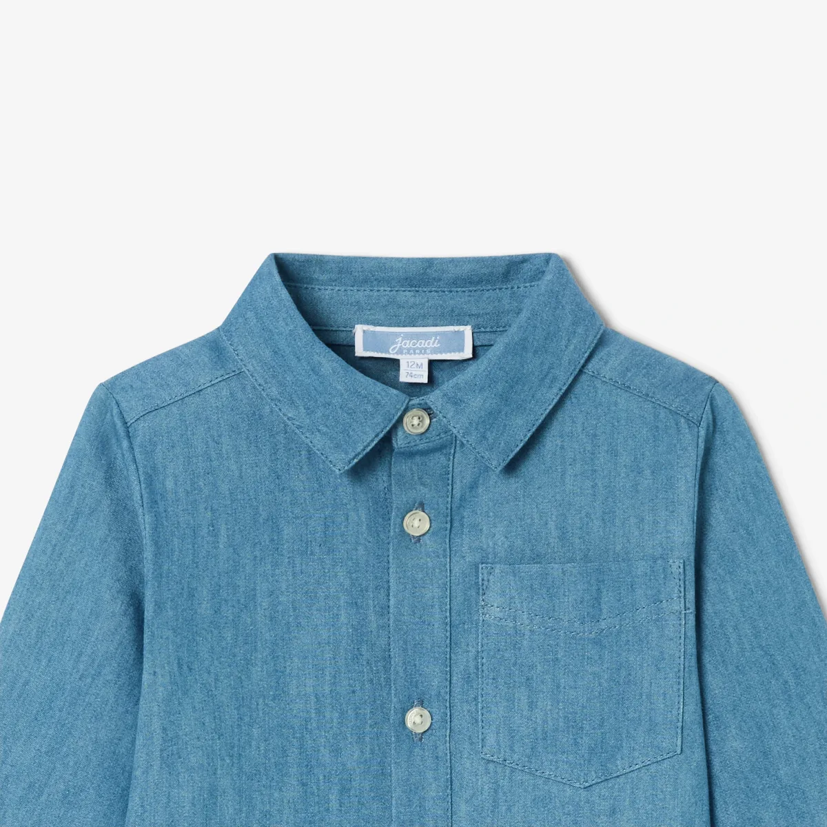 View 3 - Baby boy chambray shirt