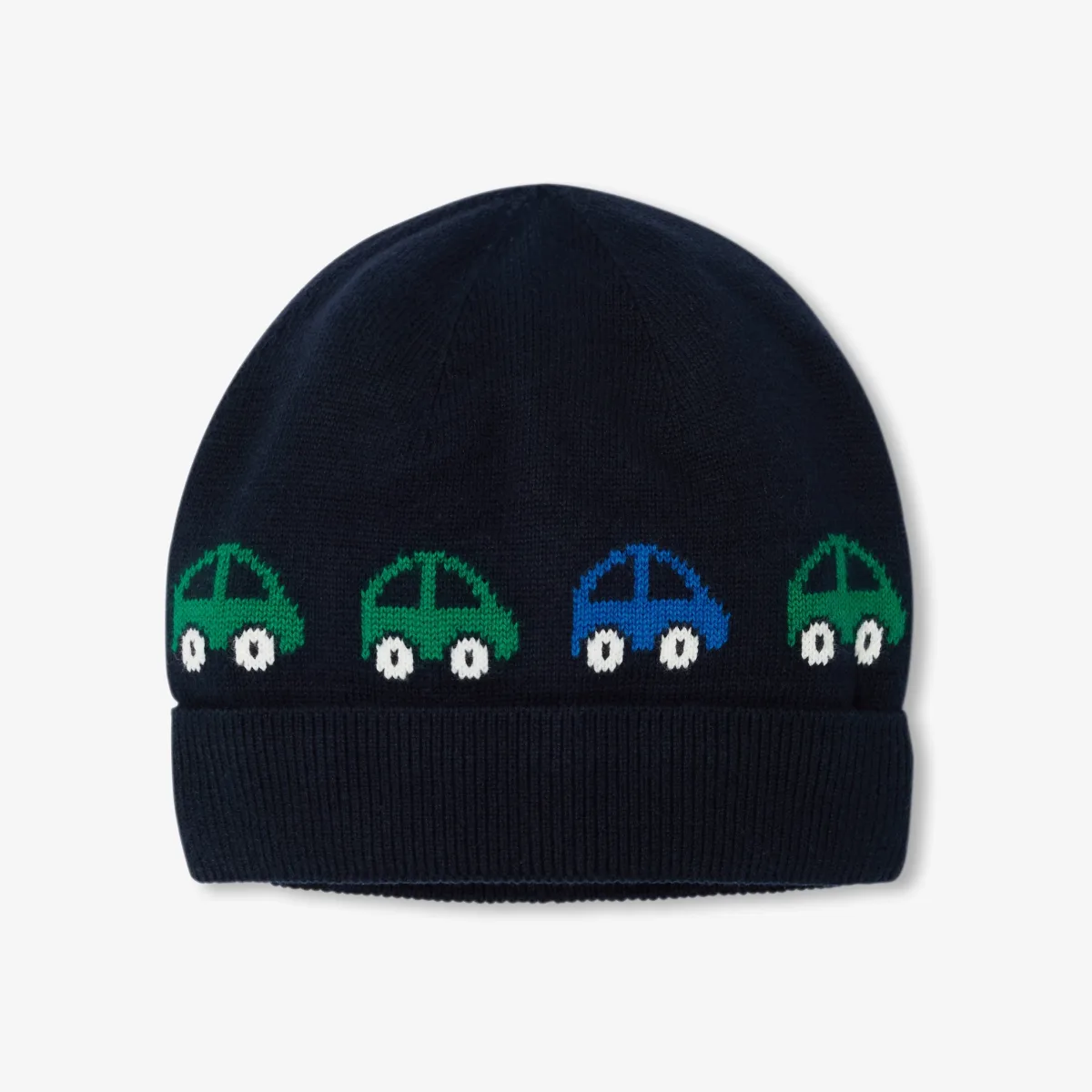 View 1 - Baby boy car motif beanie