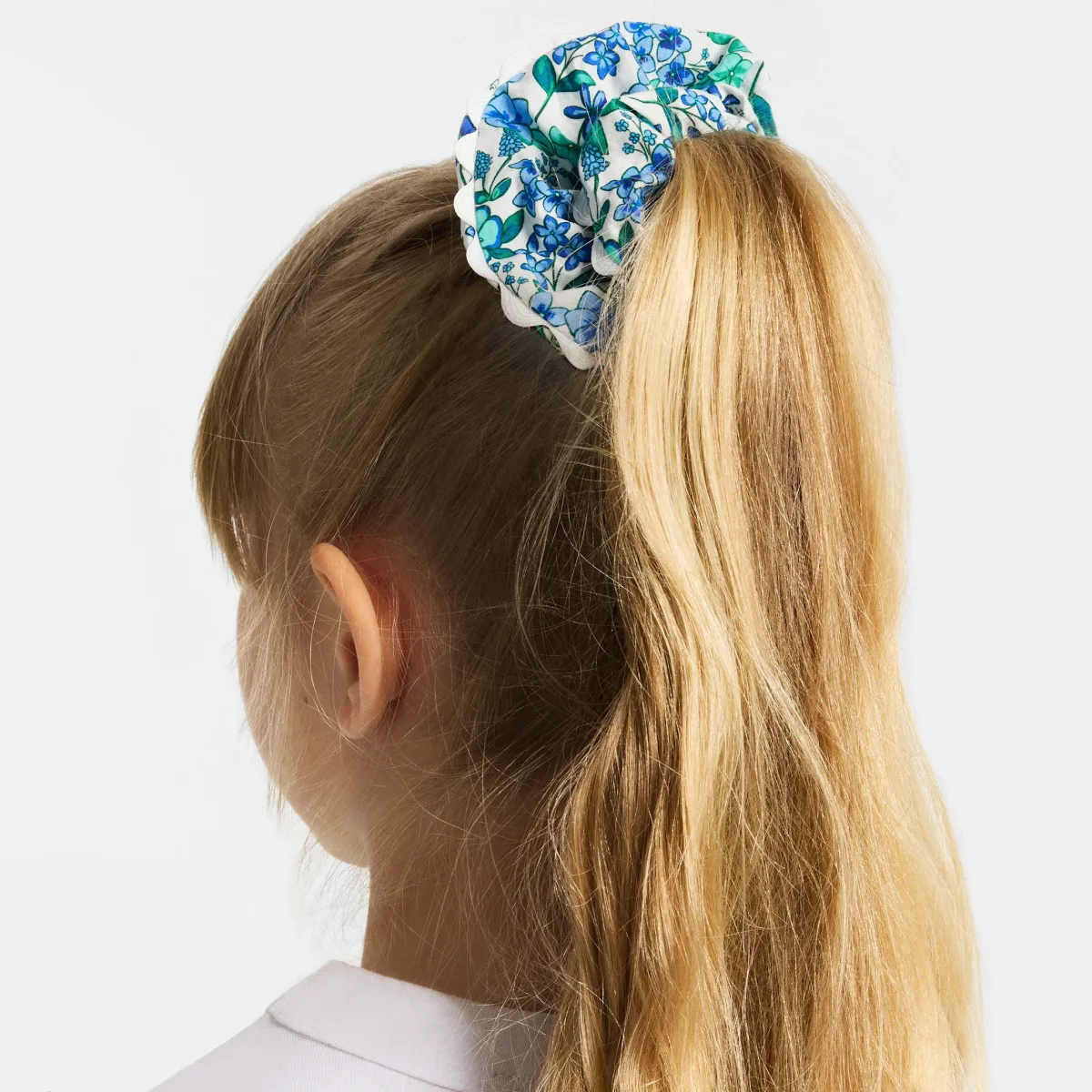 View 1 - Girl croquet trim scrunchie
