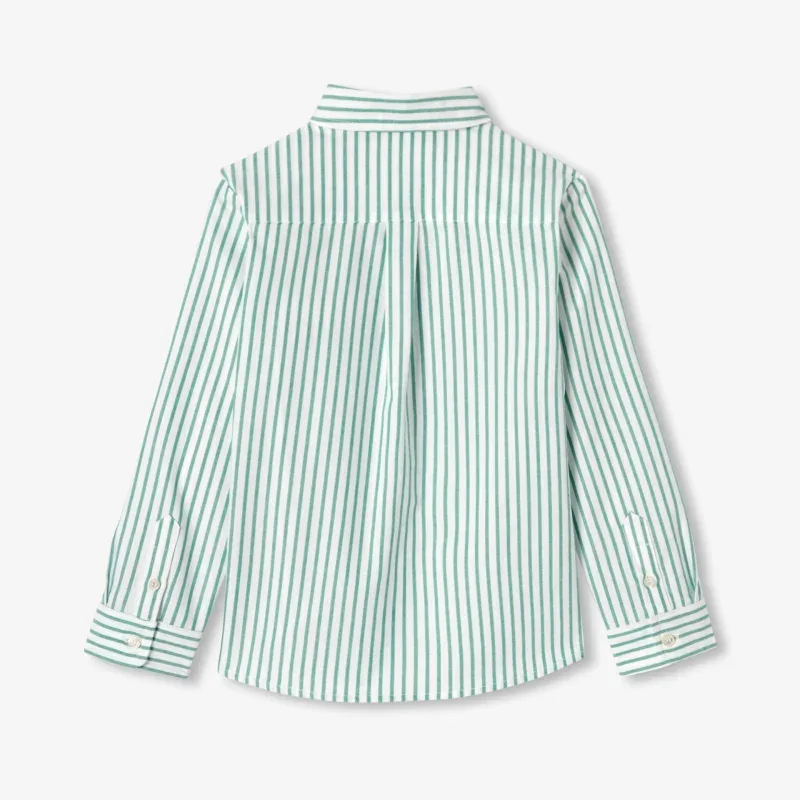 View 2 - Child striped Oxford cotton shirt