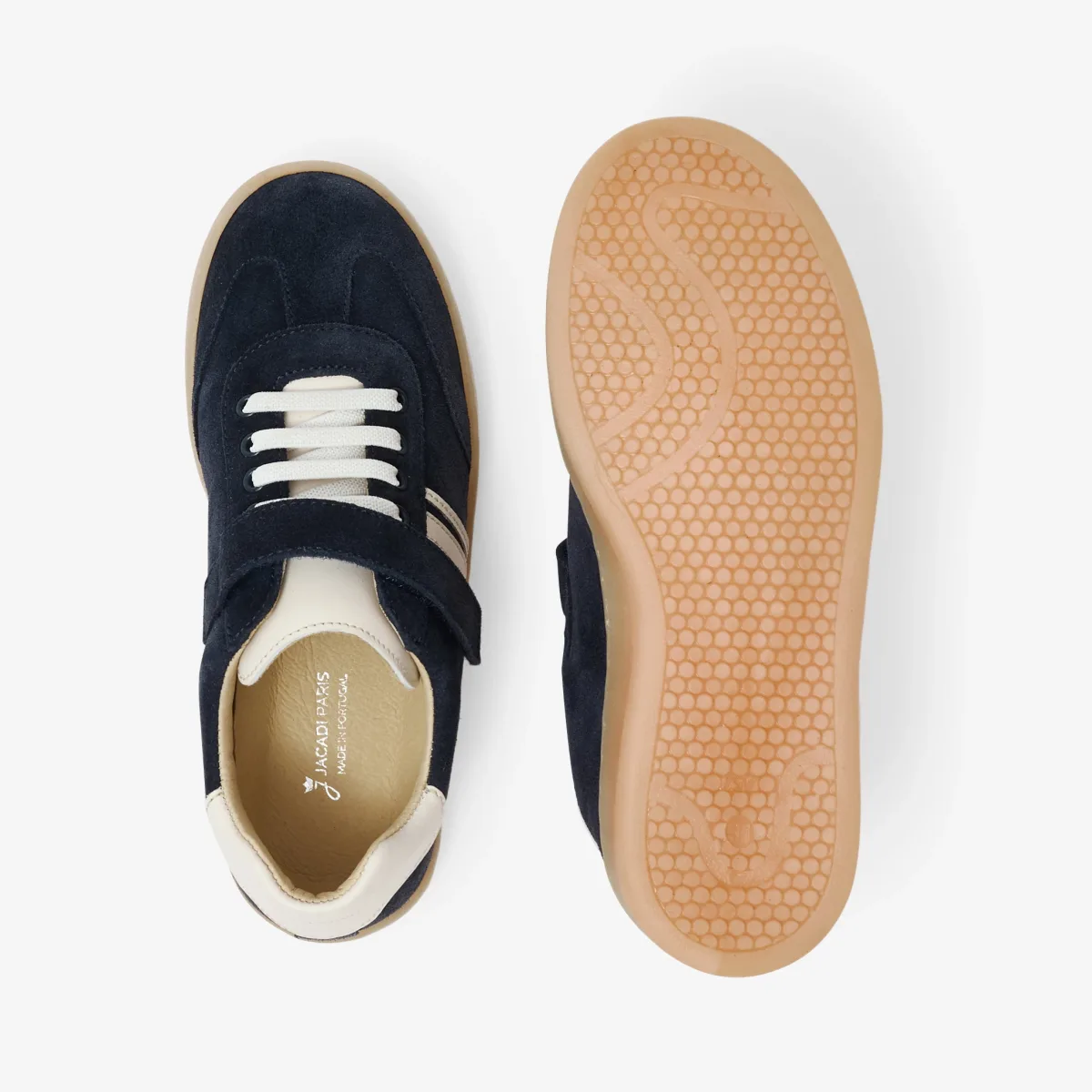 View 4 - Child split leather trainers