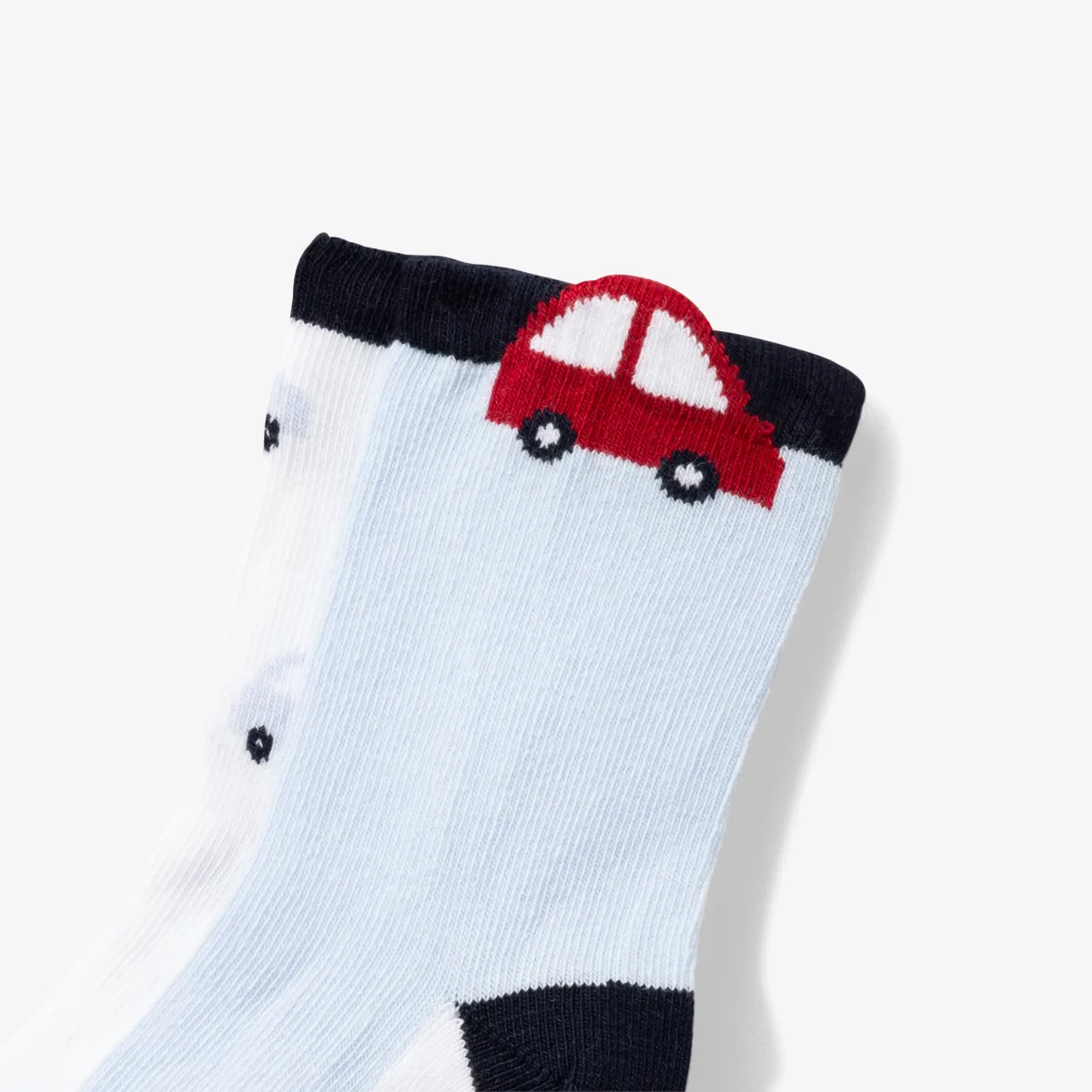 View 3 - Baby boy cotton sock duo
