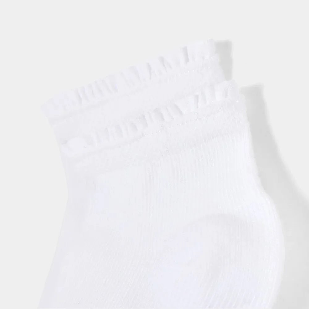 View 2 - Baby girl ruffled socks