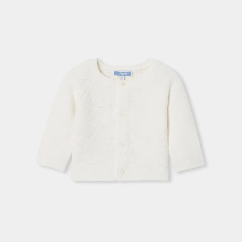 View 1 - Baby wool and cotton cardigan