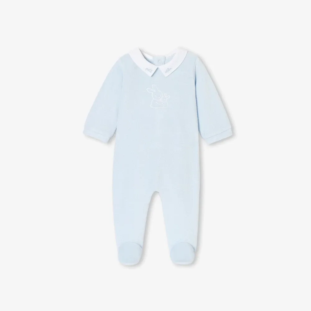 View 1 - Baby boy velvet pyjamas
