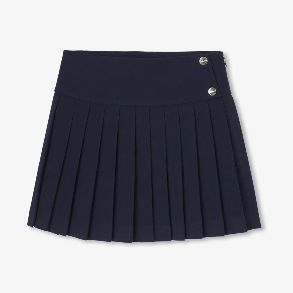 View 2 - Girl pleated crepe skirt