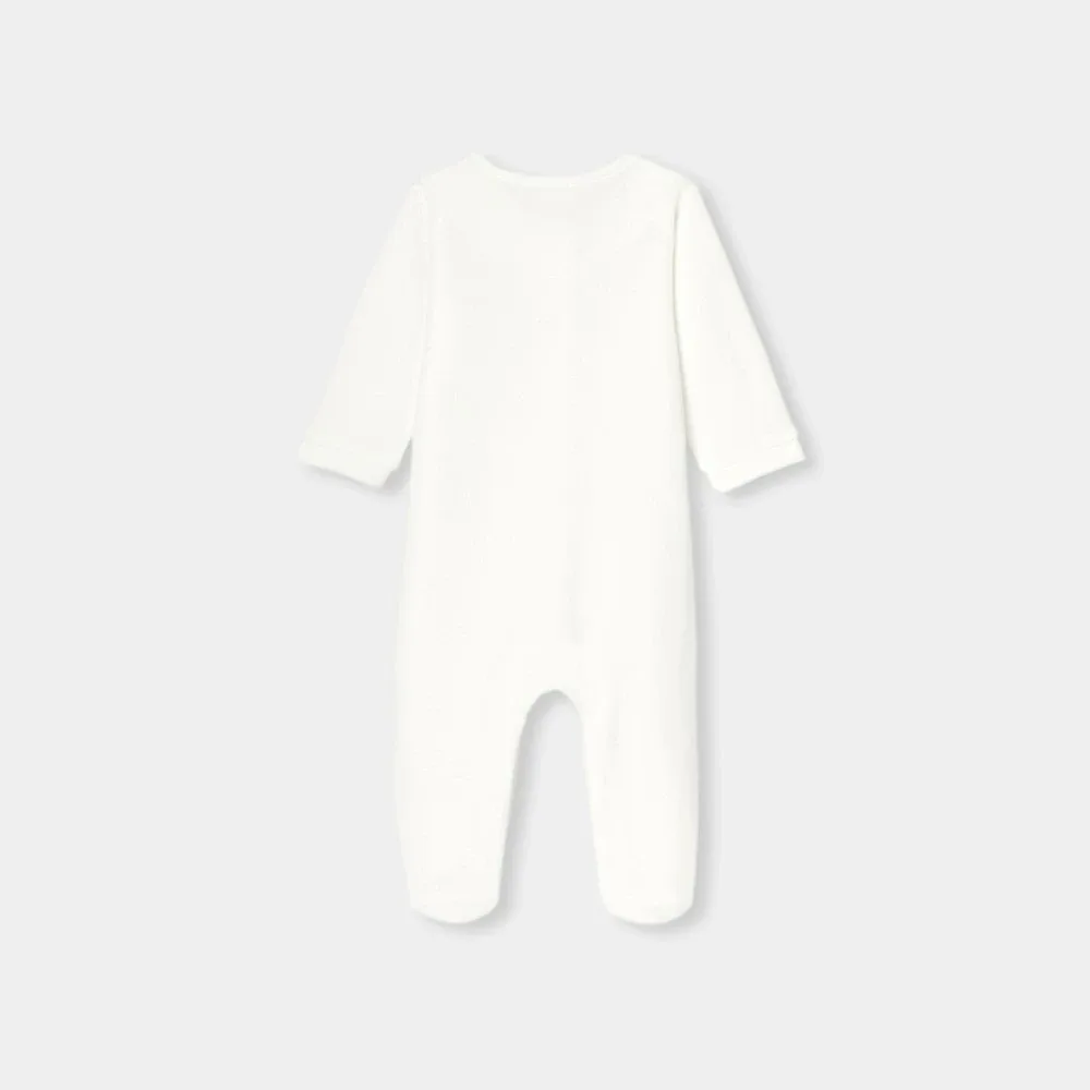 View 2 - Baby girl velvet pyjamas